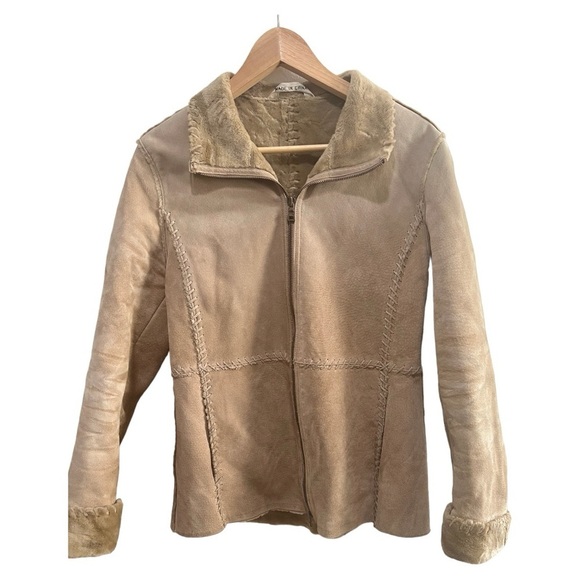 j. Percy for Marvin Richards jacket cream , tank size S leather, … - Picture 1 of 12